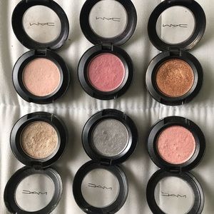 Pack of 6 MAC glitter eyeshadows